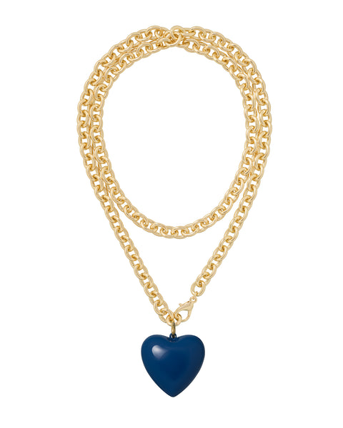 Roxanne Assoulin Womens Jewelry The Big Puffy Heart Charm Necklace