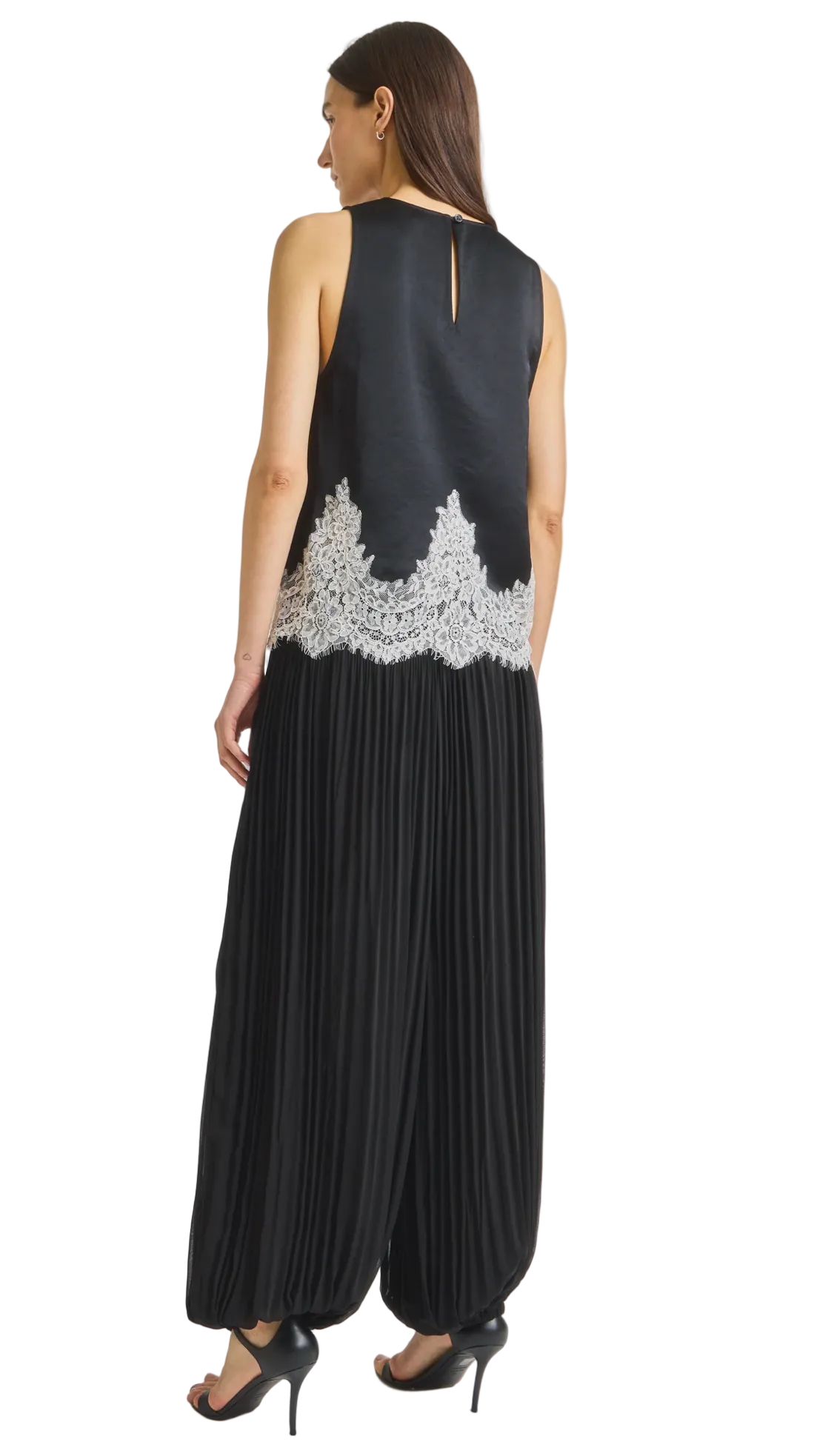 Saint Art New York Womens Bottoms Ronan Pleated Chiffon Pant