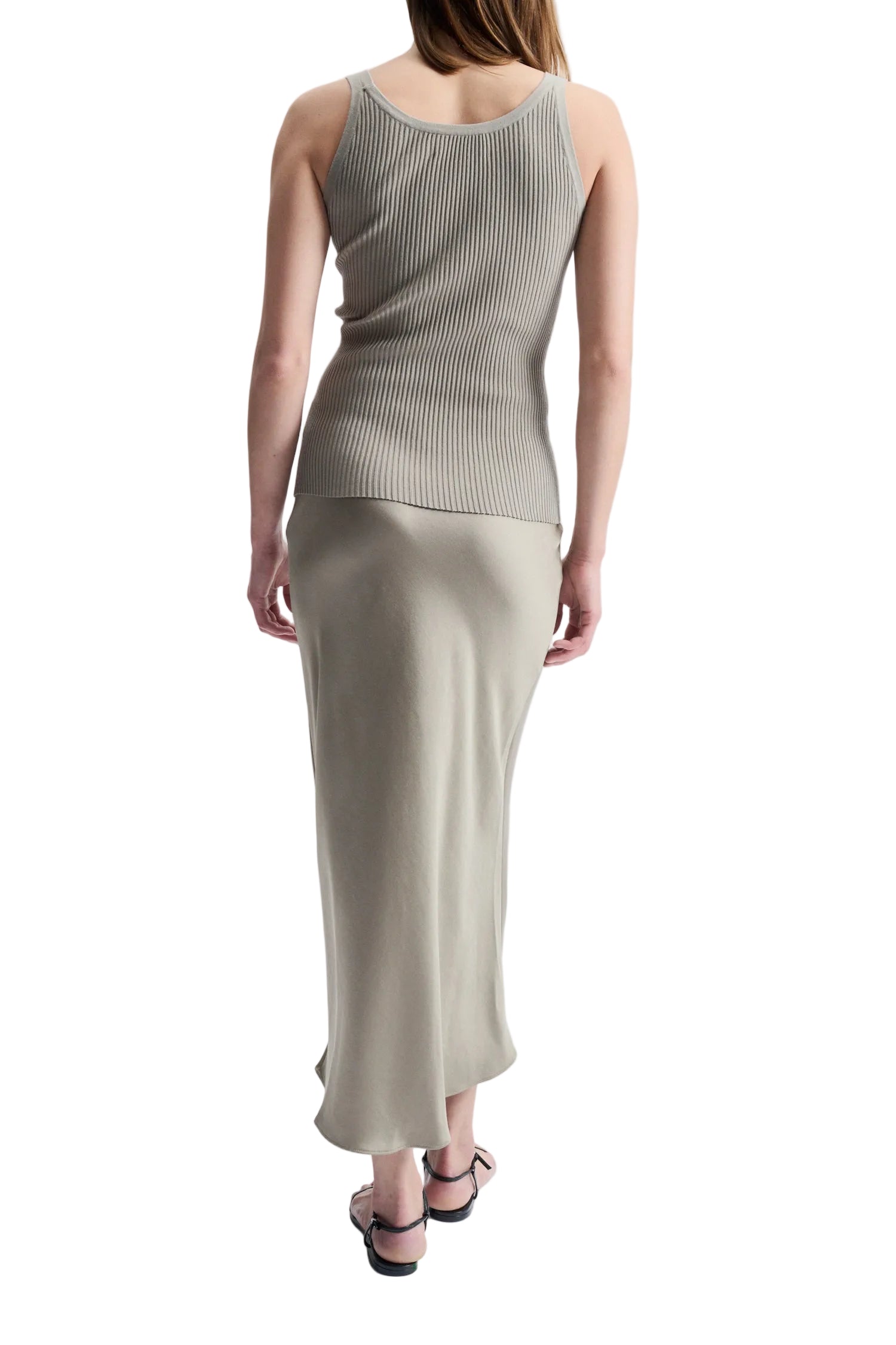 Saint Art New York Womens Bottoms Talia Charmeuse Maxi Skirt