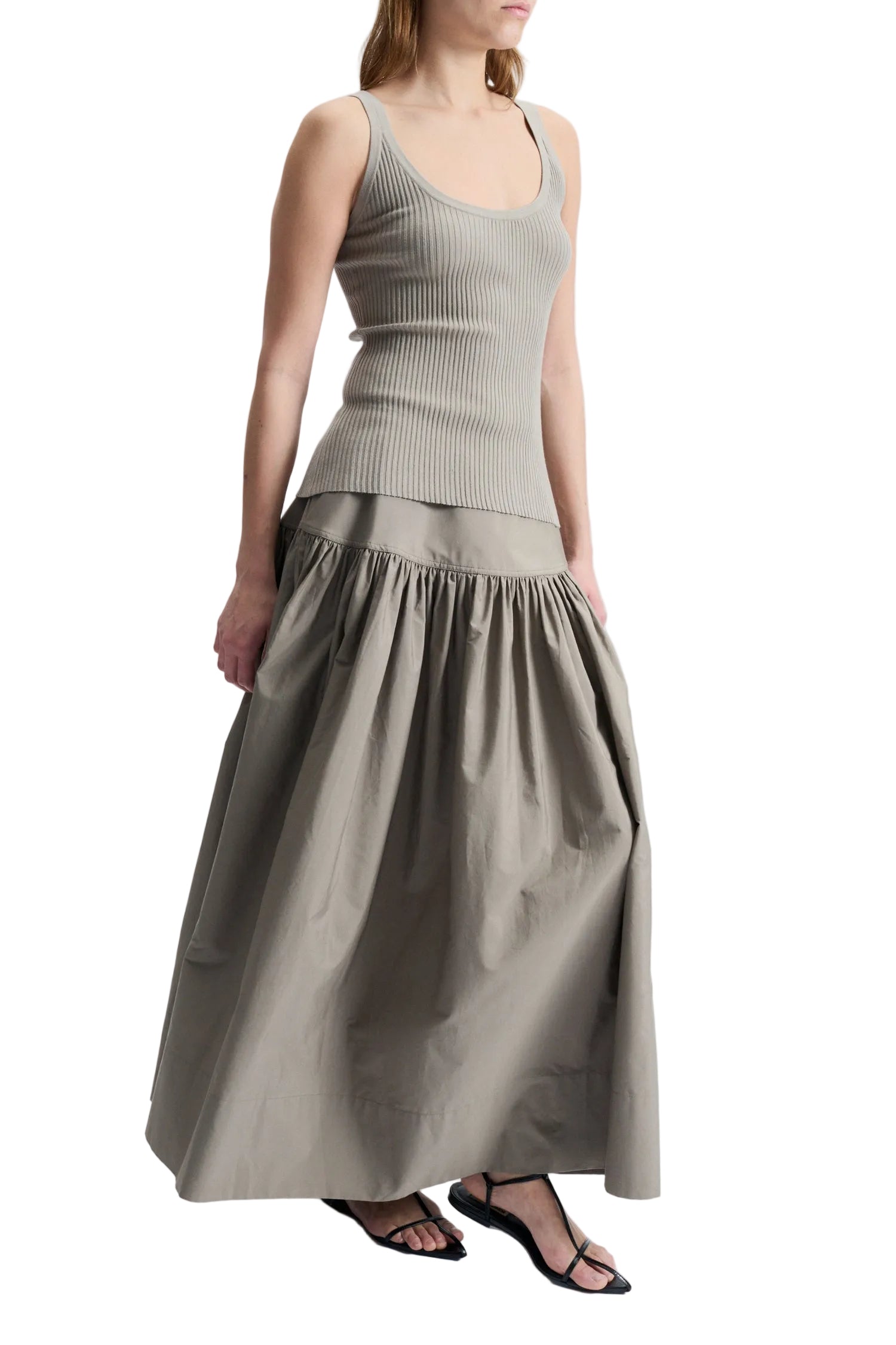 Saint Art New York Womens Bottoms Tossa Poplin Maxi Skirt