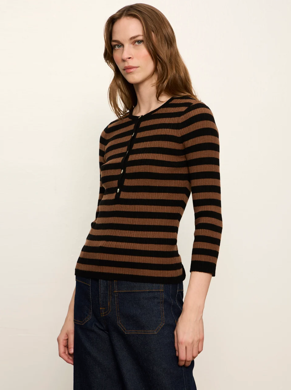 Sanctuary Womens Novelty Knit Tops Selena Henley Top