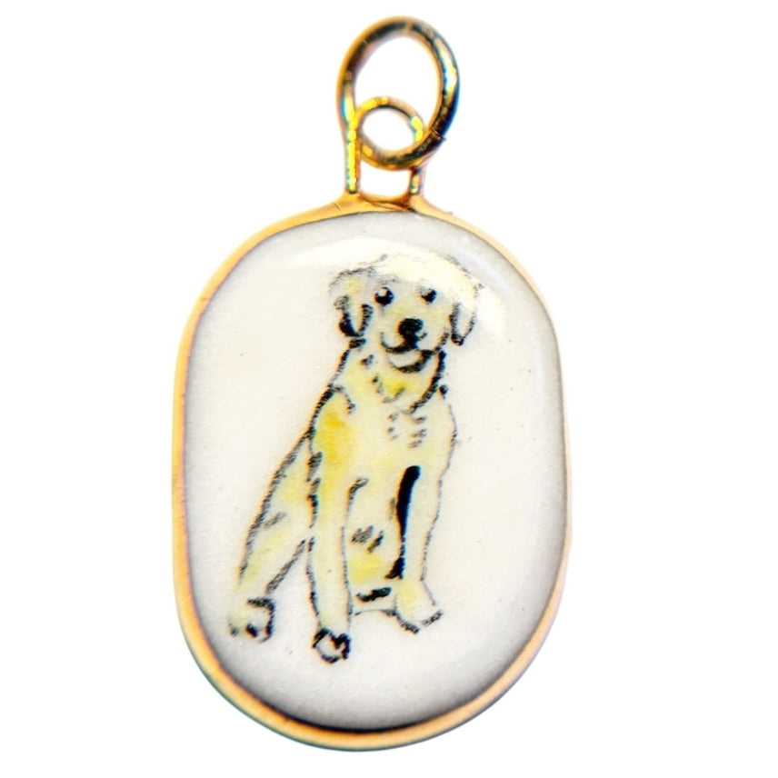 Shá Parlé Womens Jewelry Golden Retriever Charm