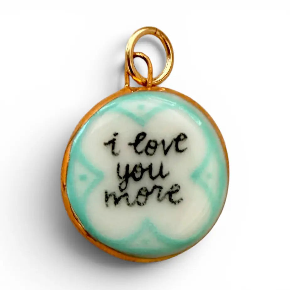 Shá Parlé Womens Jewelry I Love You More Circle Charm