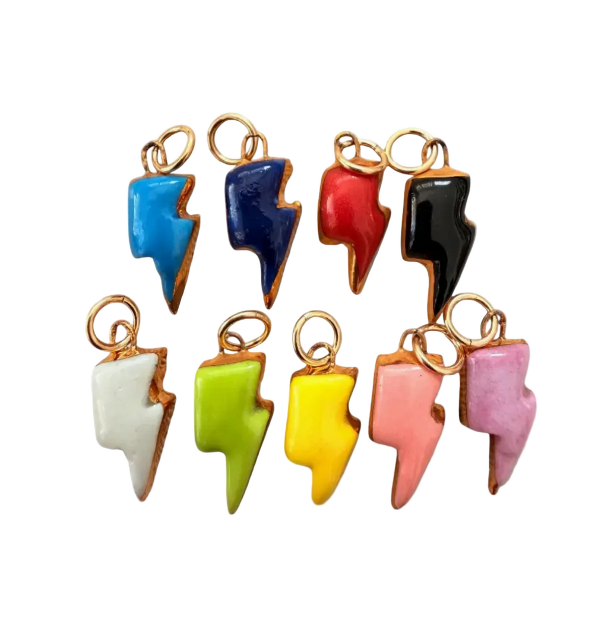Shá Parlé Womens Jewelry Lightning Bolt Charm Green