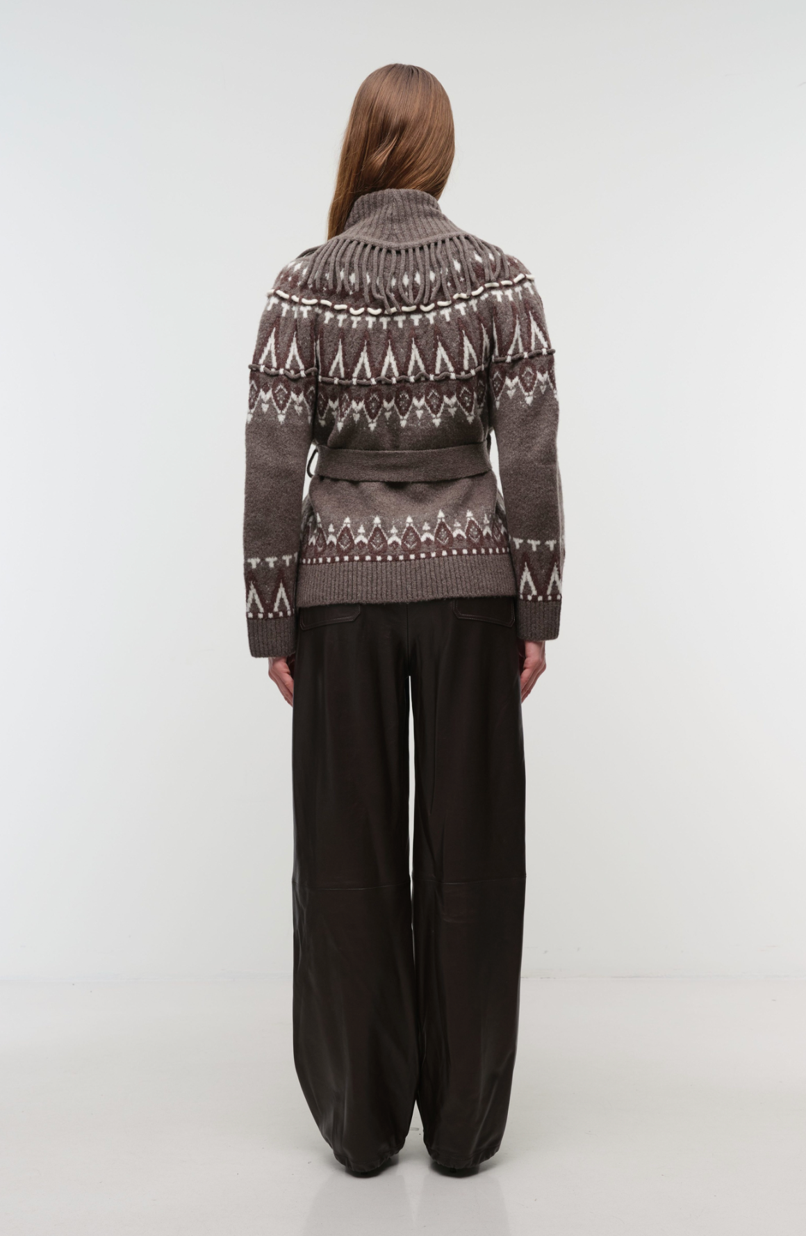 Simkhai Womens Sweaters Anaise Fairisle Cardigan, image 3 of 3