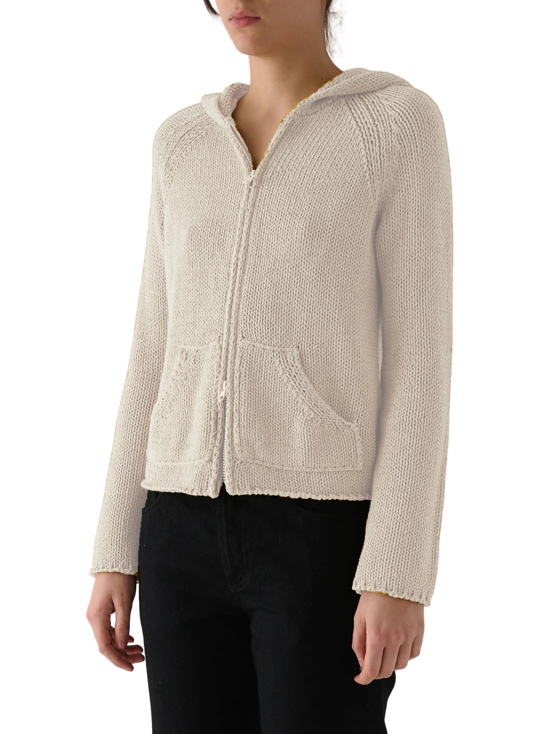 Still Here Womens Jackets Small / Cream Bear Zip Up