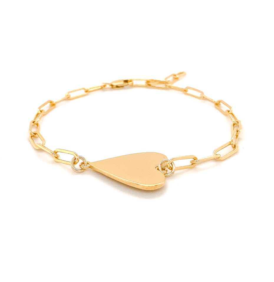 Thatch Womens Jewelry Amaya Heart Bracelet - Gold