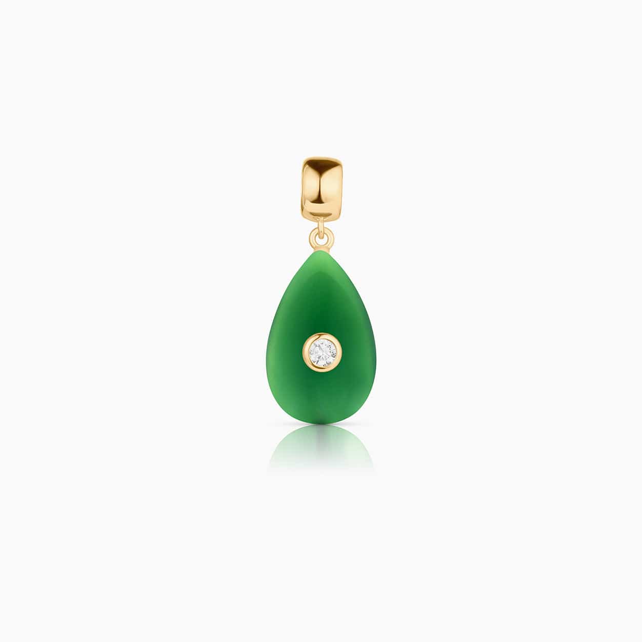 Thatch Womens Jewelry Bardot Green Jade Bail Charm