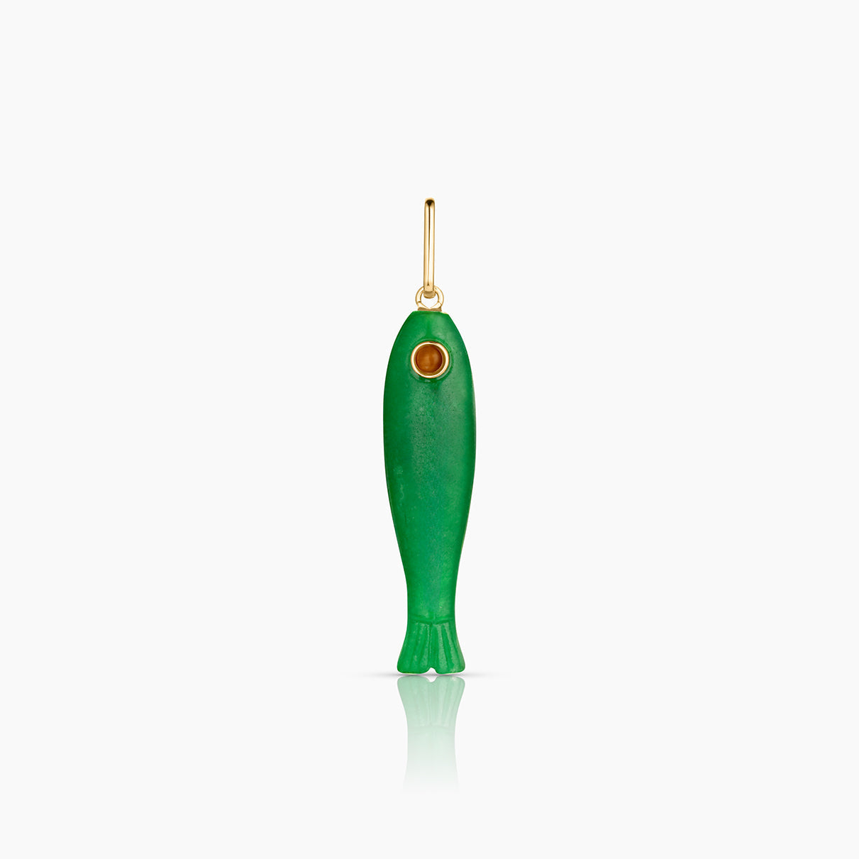 Thatch Womens Jewelry Fortuna Green Jade Fish Charm