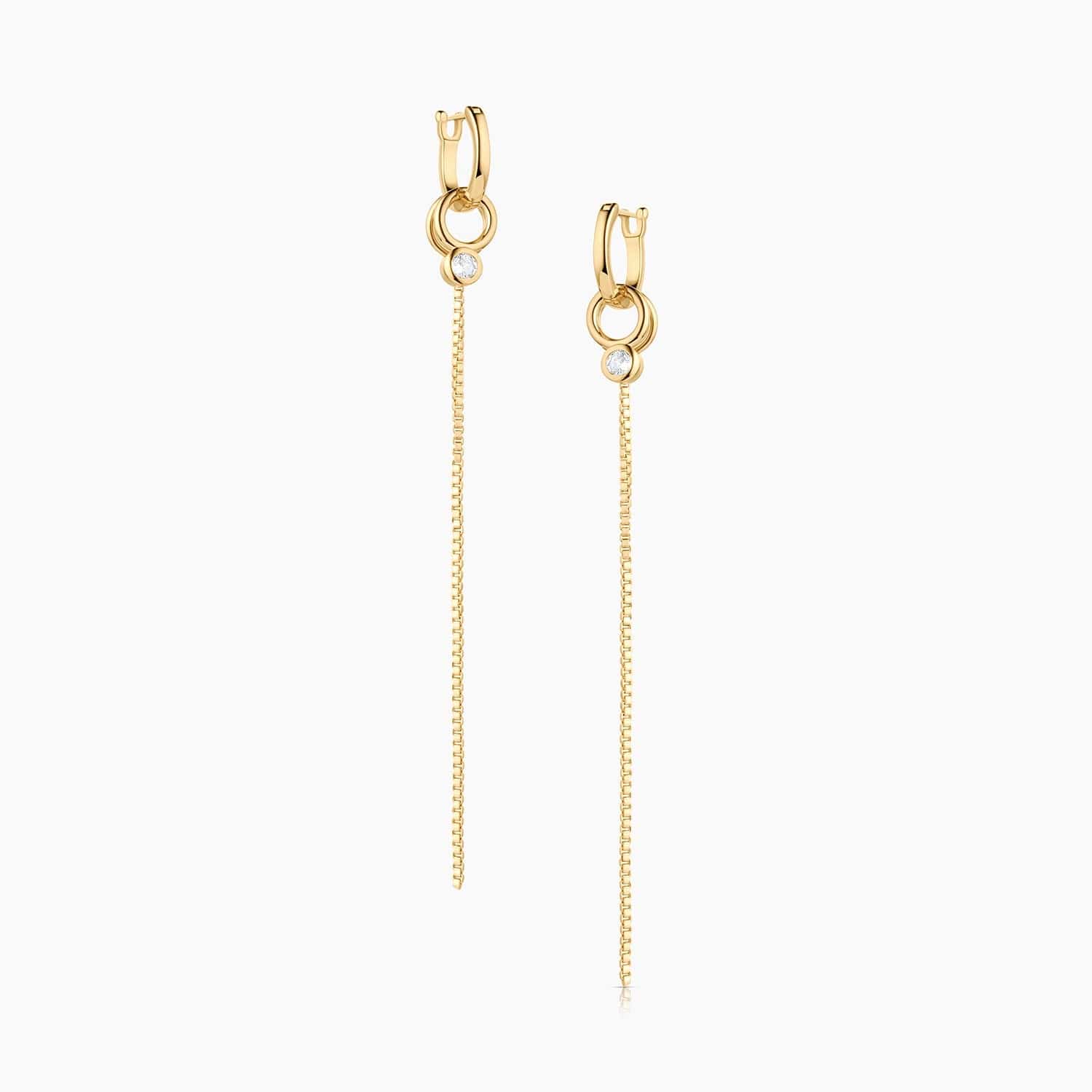 Thatch Womens Jewelry Lilou Drop Hoop Earrings - Gold