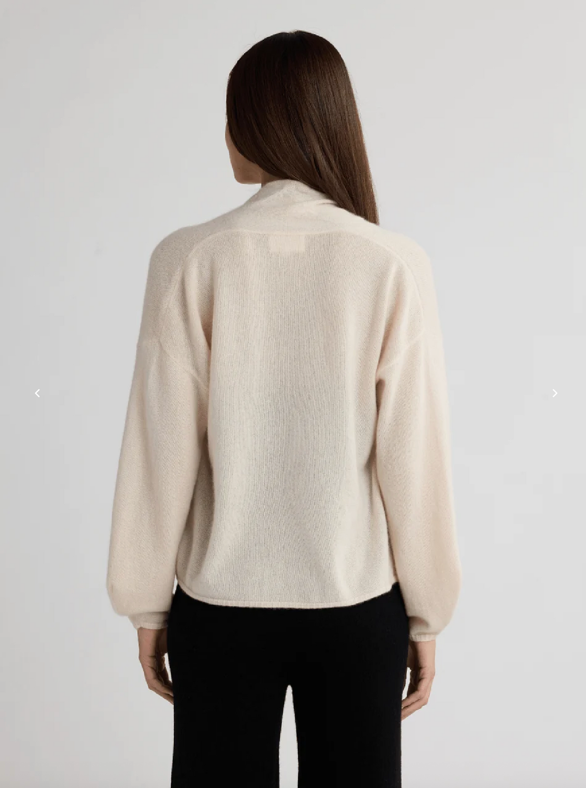 W Cashmere Estelle Open Cardigan, image 2 of 3