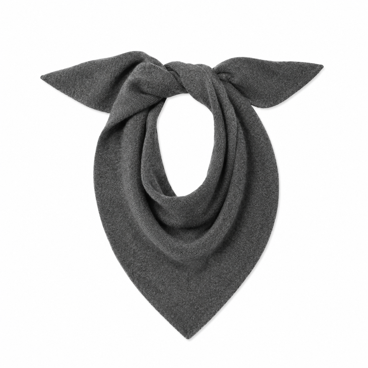 White & Warren Womens Accessories Graphite Heather Cashmere Neckerchief