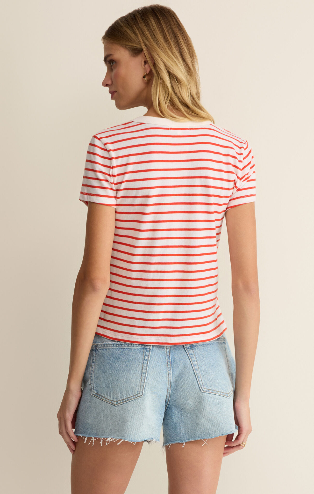 Z Supply Womens Basics Junie Striped Tee