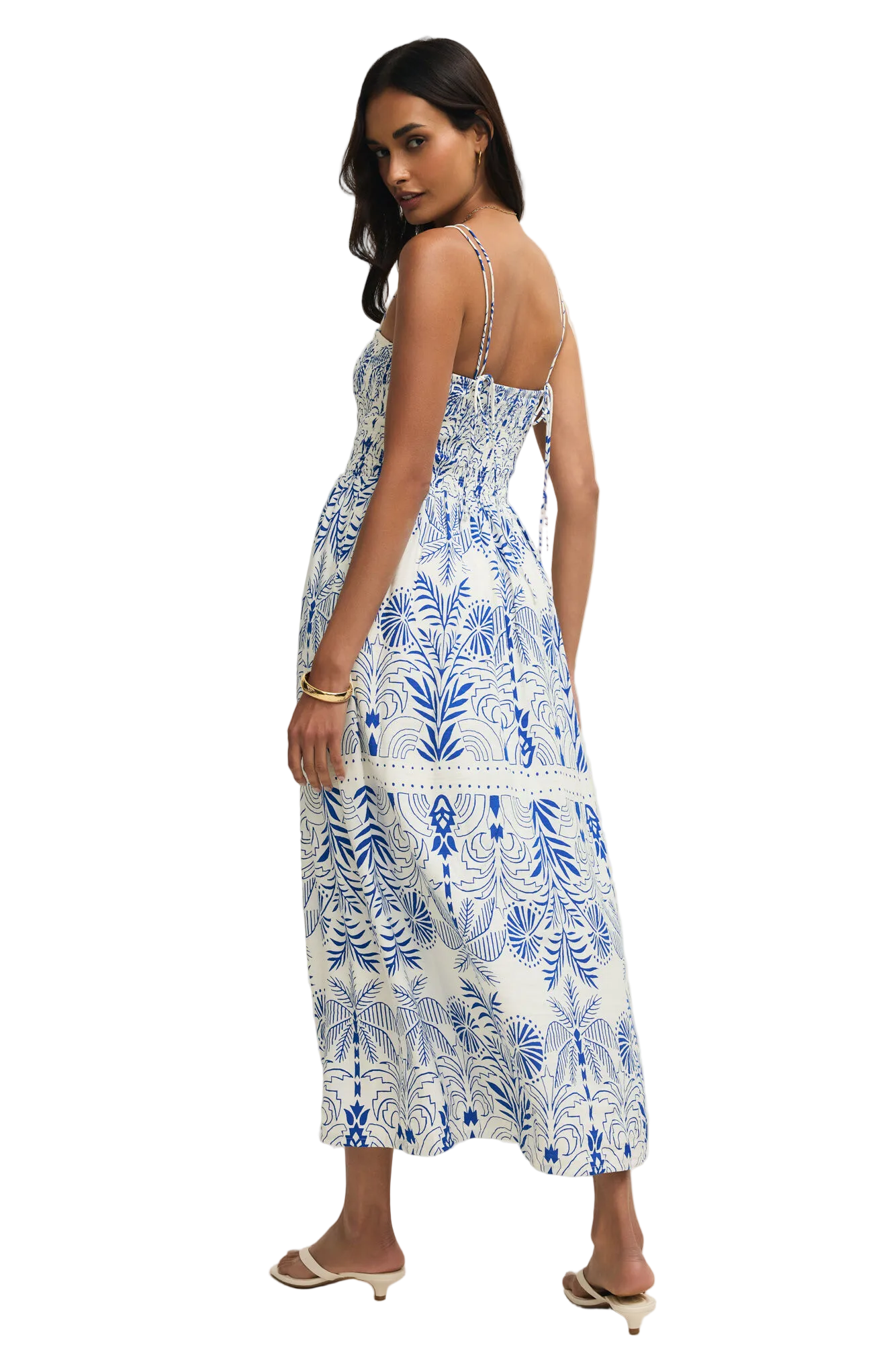 Z Supply Womens Dresses Nadine Palm Maxi Dress
