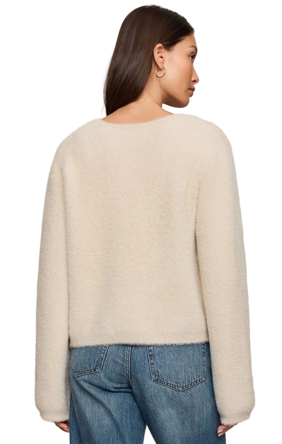 Z Supply Womens Sweaters Winterglow Fluffy Cardigan