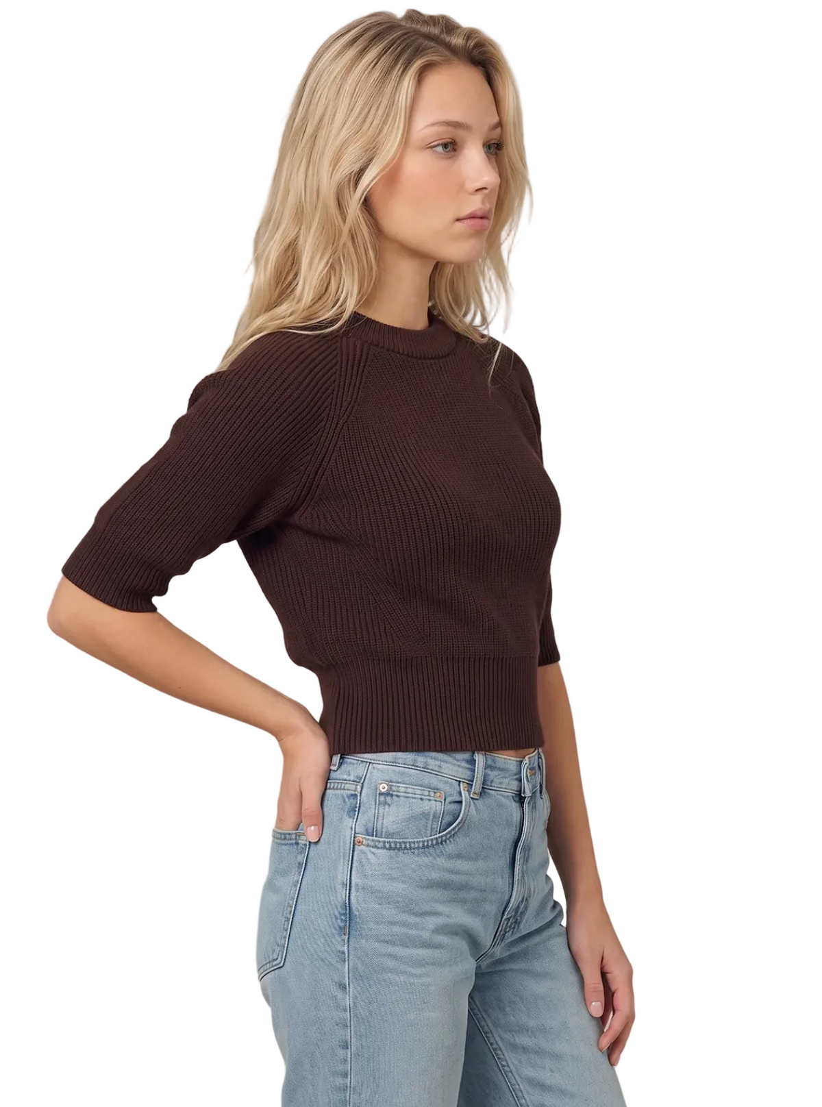 525 America Womens Sweaters Cornelia Ribbed Crew