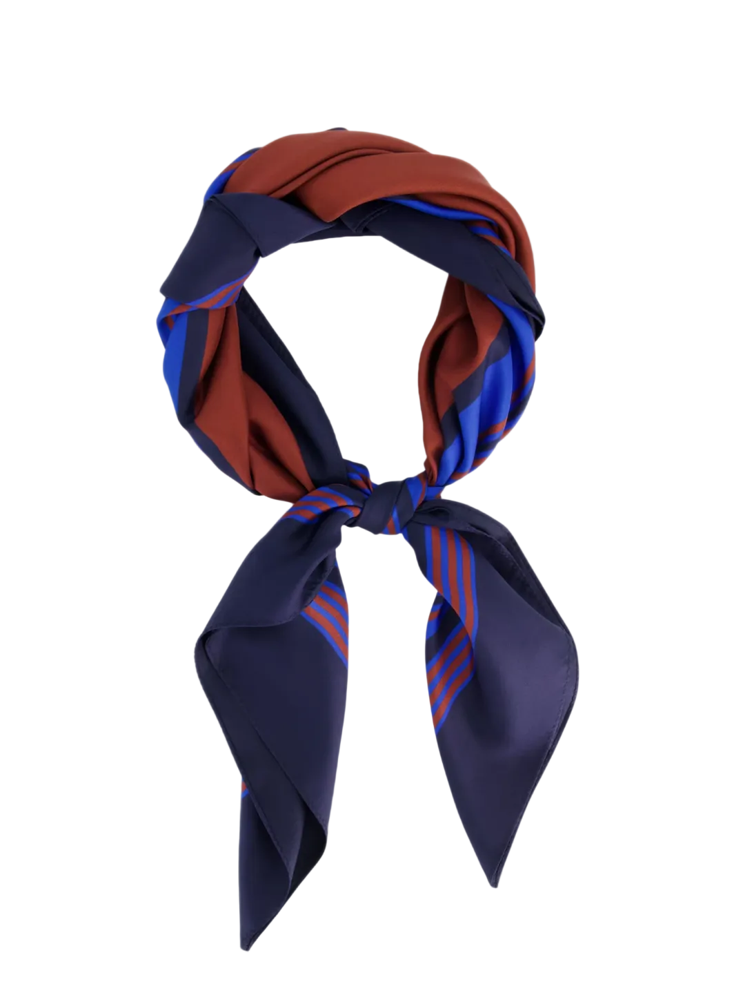 A.L.C. Albers Print Scarf in Midnight/Bordeaux, image 1 of 3
