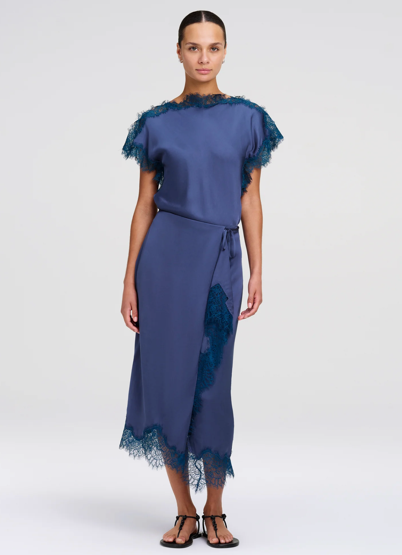 A.L.C. Womens Bottoms 2 / Ash Blue Bree Skirt