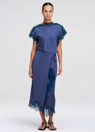 A.L.C. Womens Bottoms 2 / Ash Blue Bree Skirt