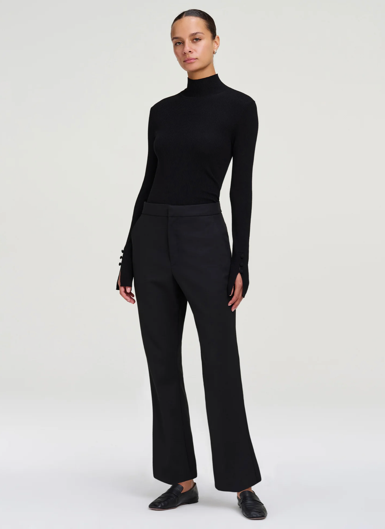 A.L.C. Womens Bottoms 2 / Black Cropped Sophie Pant