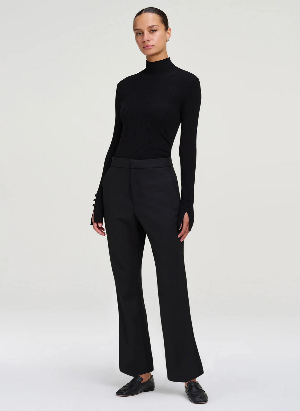 A.L.C. Womens Bottoms 2 / Black Cropped Sophie Pant
