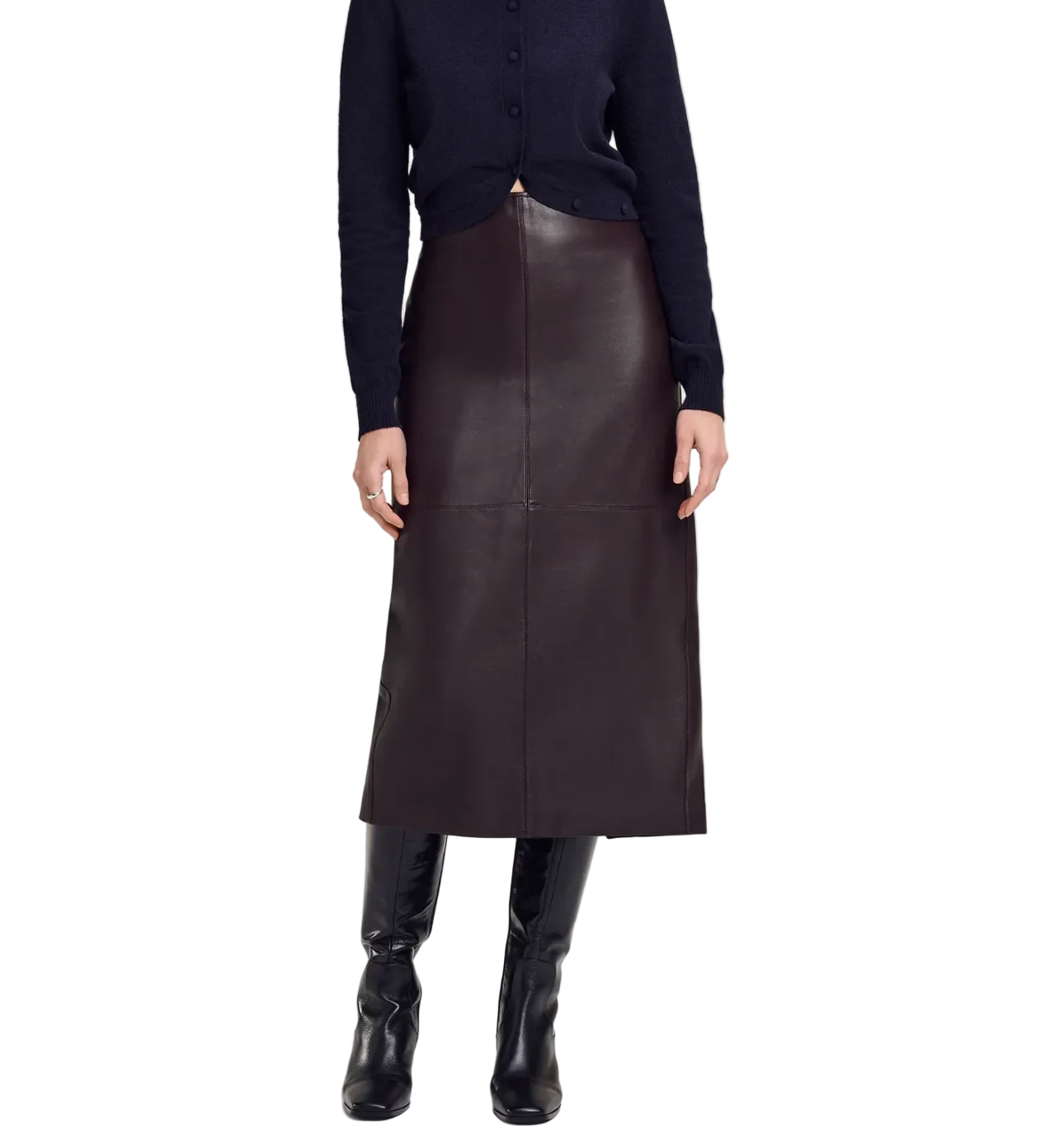 A.L.C. Womens Bottoms 0 / Deepest Brown Marta Skirt