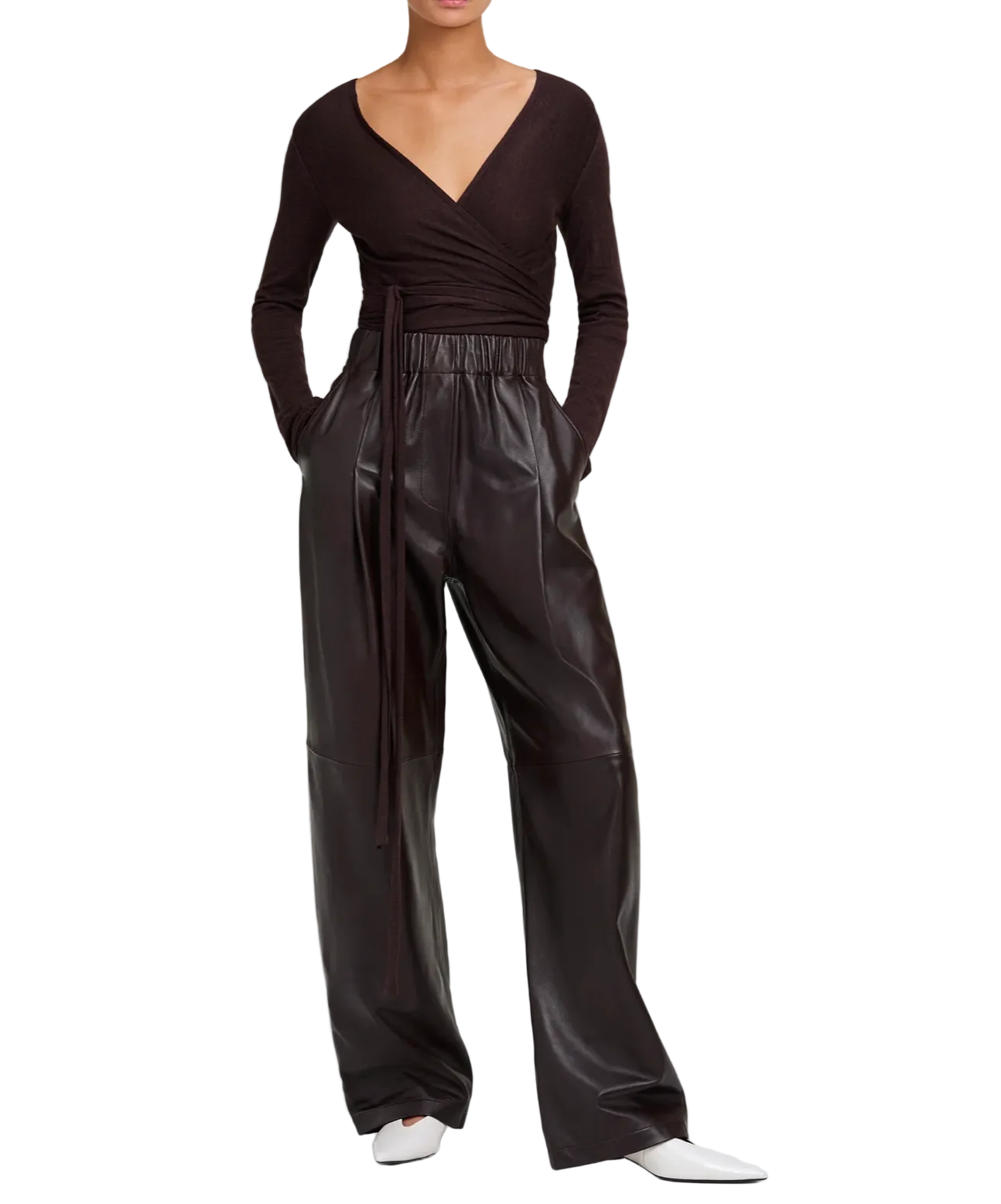 A.L.C. Womens Bottoms XSmall / Deepest Brown Palmer Pant