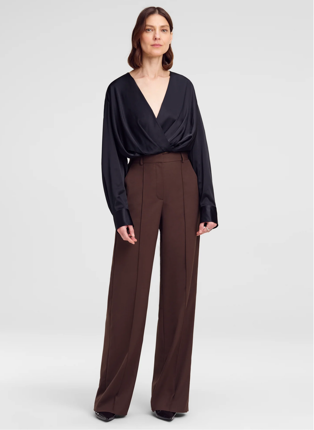 A.L.C. Womens Bottoms 2 / Coffee Reid Pant