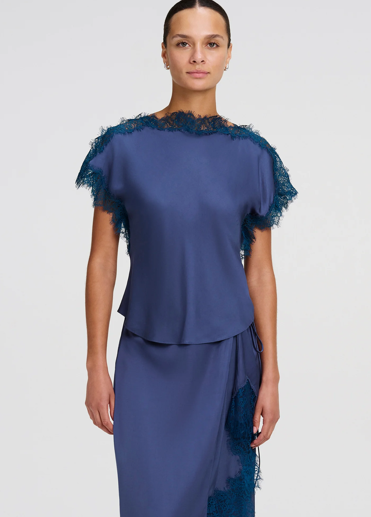 A.L.C. Womens Novelty Tops 6 / Ash Blue Luna Top