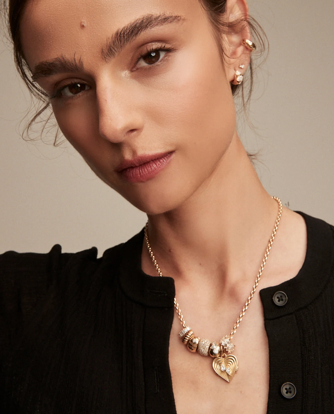 Adina Reyter Womens Jewelry 18" Rolo Chain - 14k Yellow Gold
