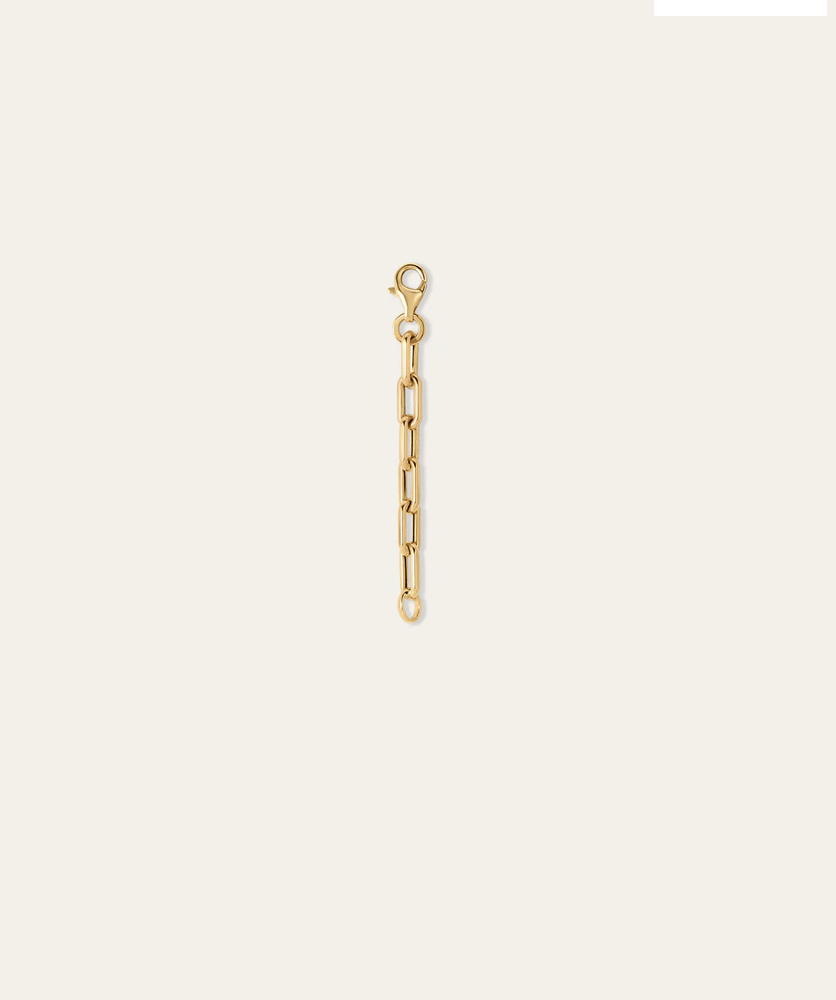 Adina Reyter Womens Jewelry 2" 4mm Italian Chain Link Extender