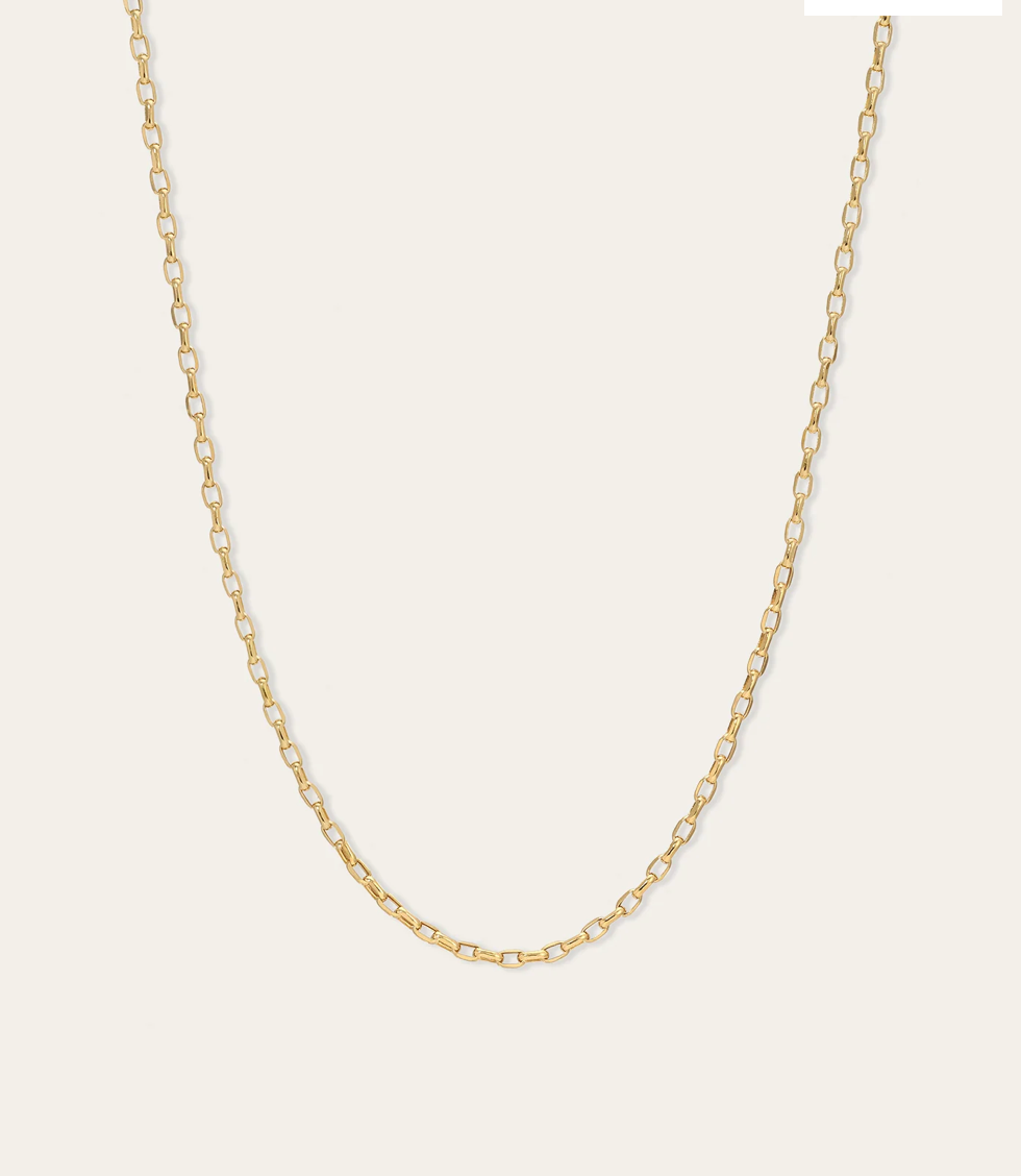 Adina Reyter Womens Jewelry 2mm Italian Chain Link Necklace - Y14, 20"