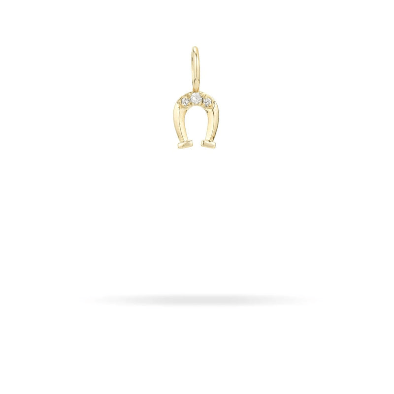 Adina Reyter Womens Jewelry Diamond Horseshoe Mini Charm - 9k Yellow Gold