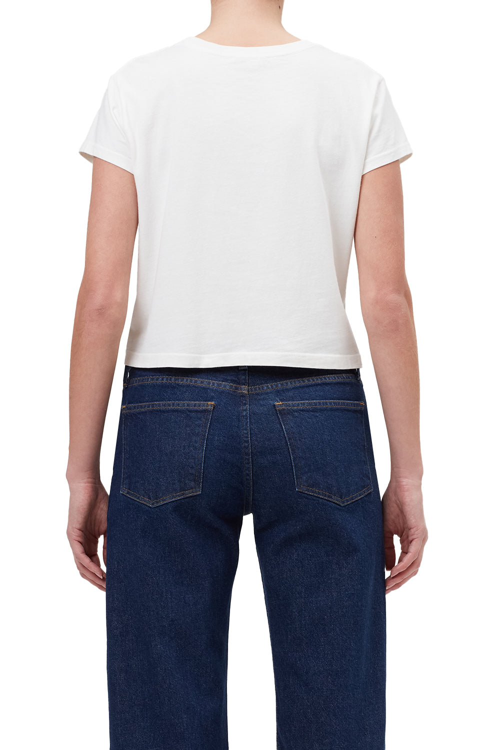AGOLDE Womens Basics Adine Shrunken Tee