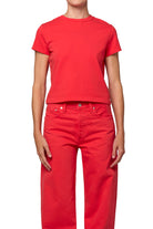 AGOLDE Womens Basics Adine Shrunken Tee