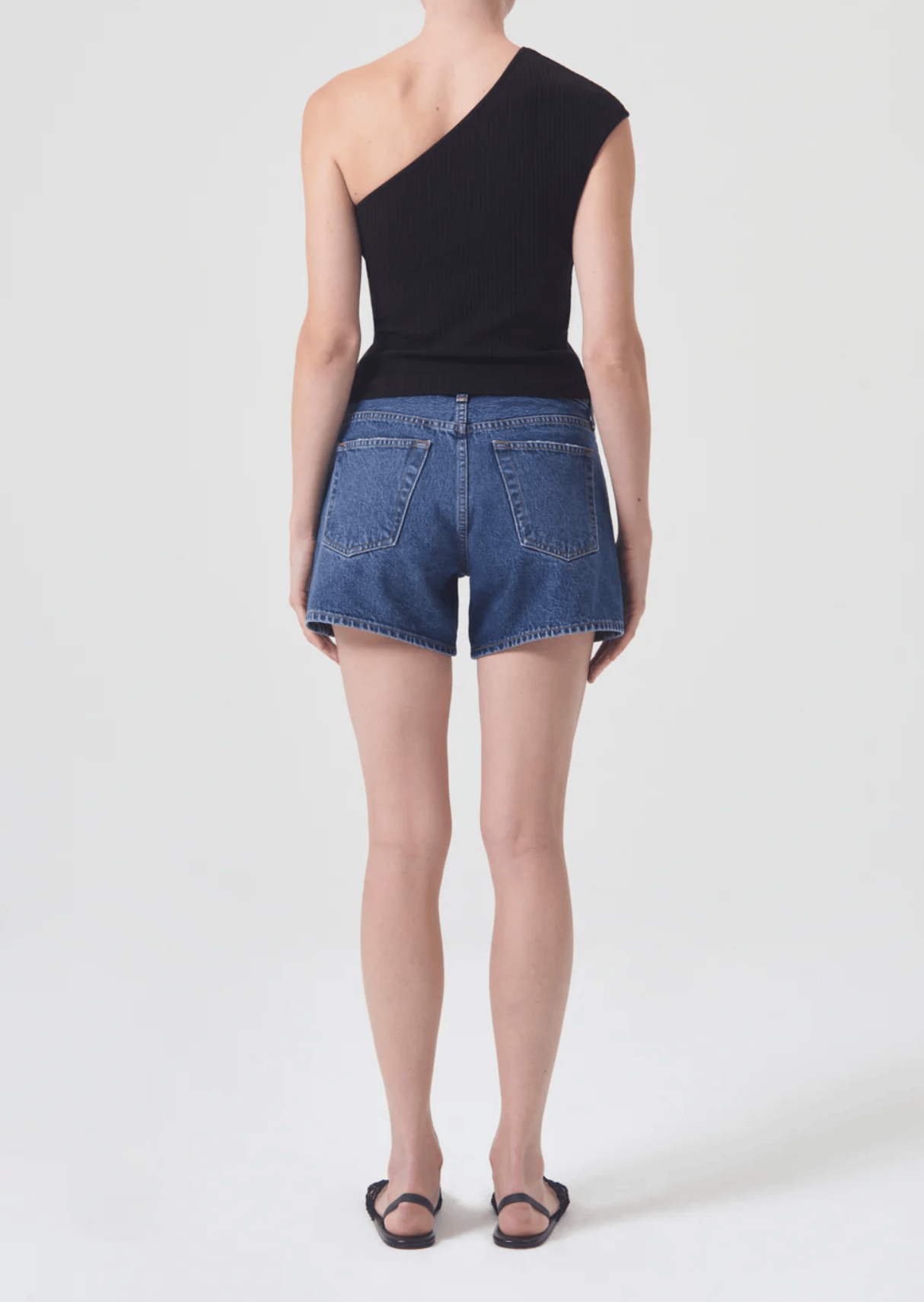AGOLDE Womens Bottoms Parker Long Short - Finished Hem
