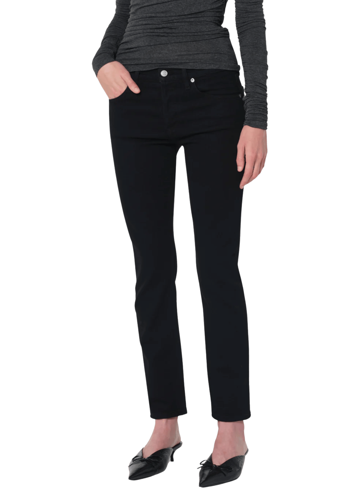 AGOLDE Womens Denim Cocktail Ankle Jean