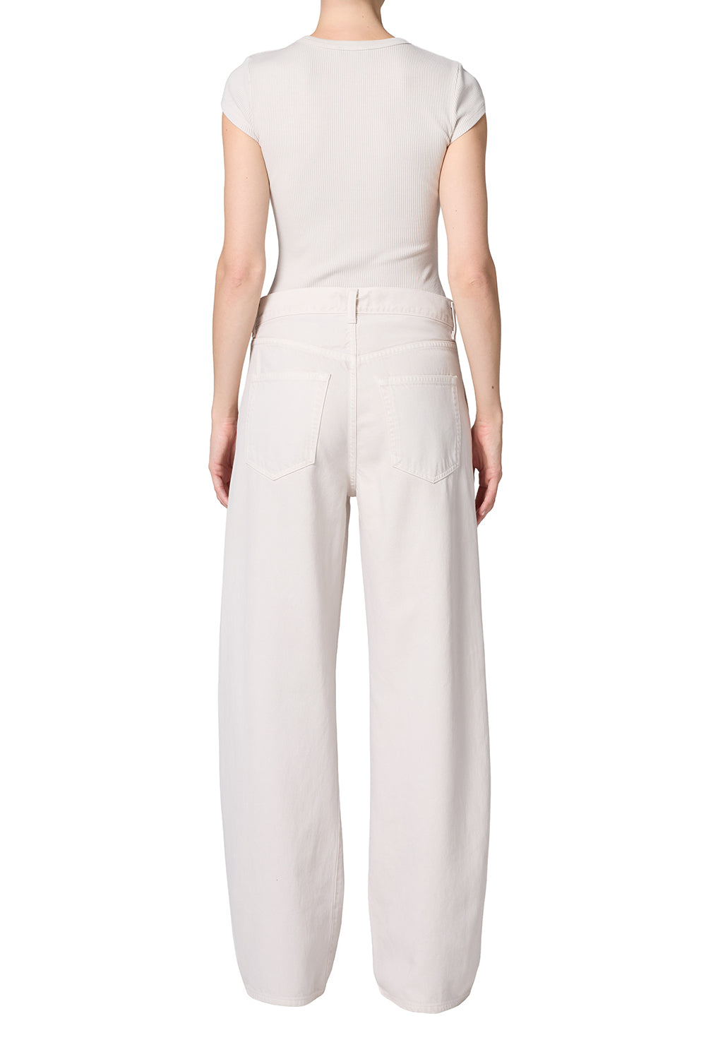 AGOLDE Womens Denim Low Curve Utility in Bone