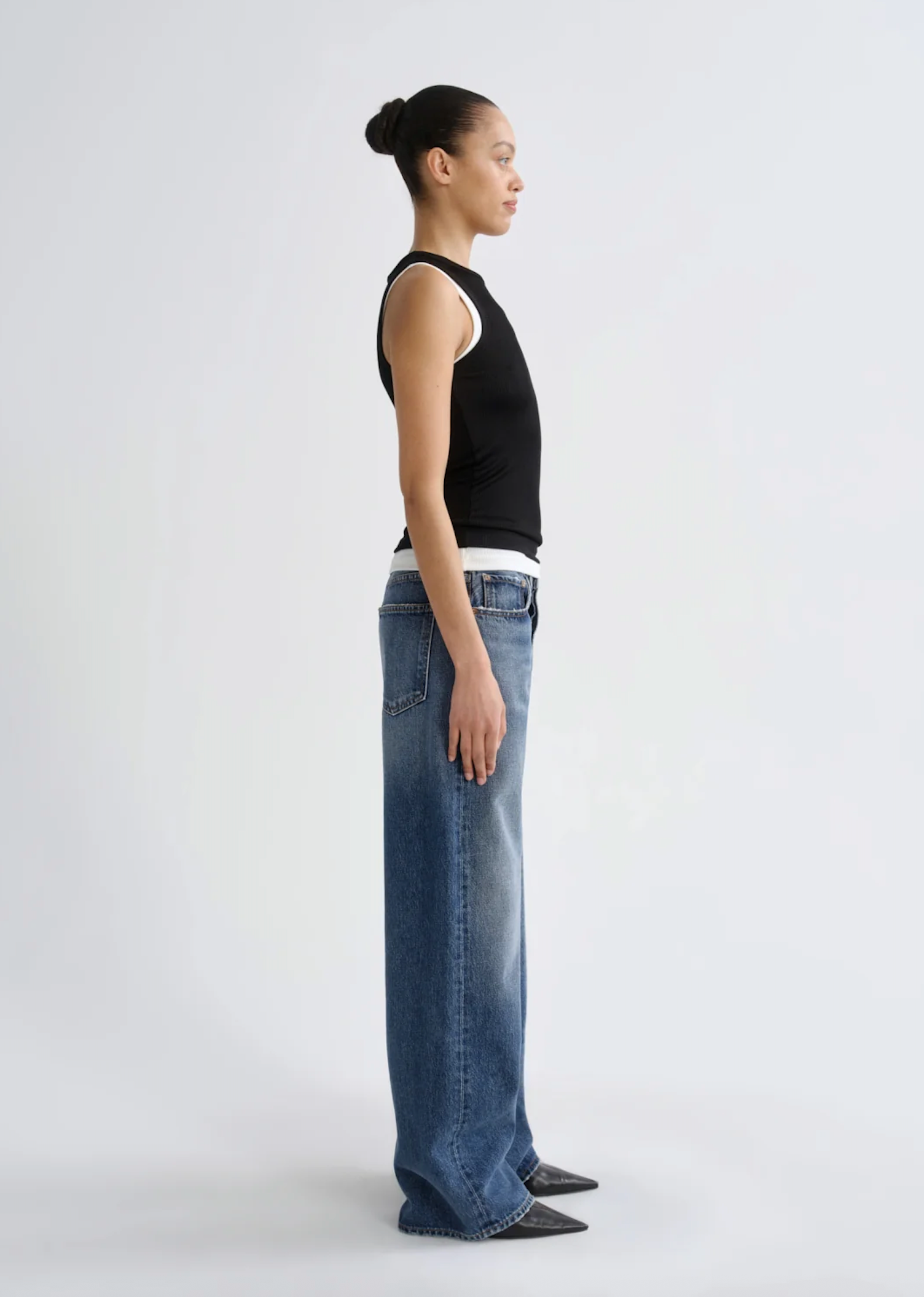 AGOLDE Womens Denim Low Slung Baggy