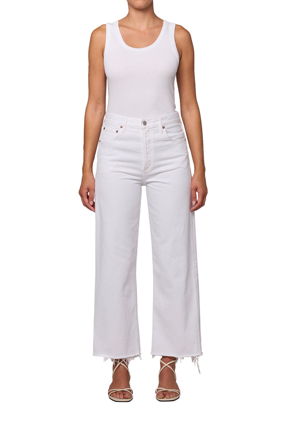 AGOLDE Womens Denim Ren Wide Leg Jean