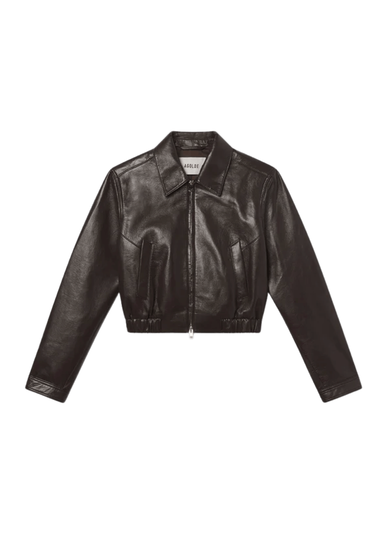 AGOLDE Womens Jackets Essie recycled Cropped Jacket