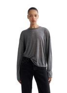 AGOLDE Womens Novelty Tops XSmall / Grey Heather Sasha Tee