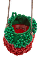 ALEMAIS Womens Accessories Wood Bead Strawberry Mini Bag