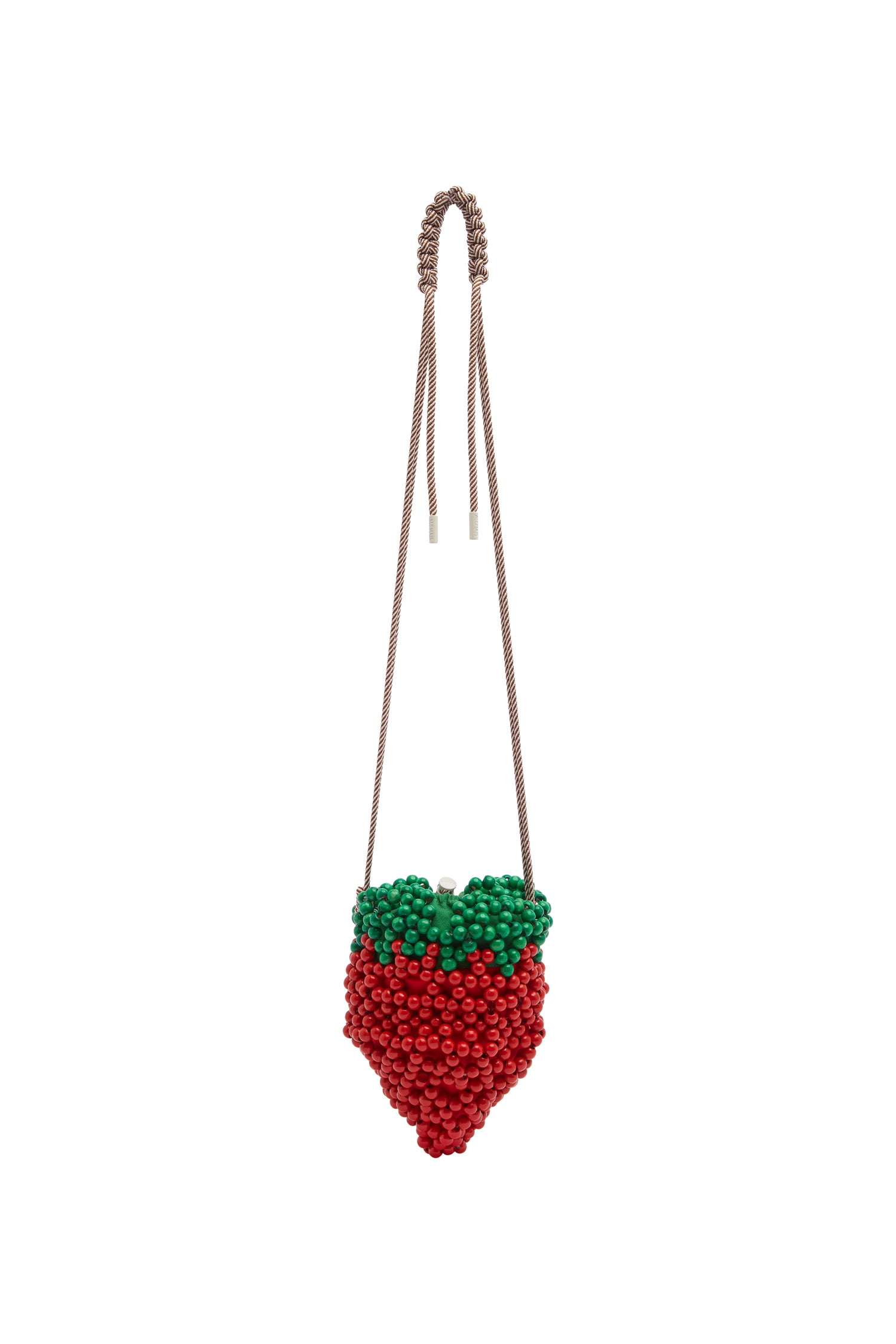 ALEMAIS Womens Accessories Wood Bead Strawberry Mini Bag