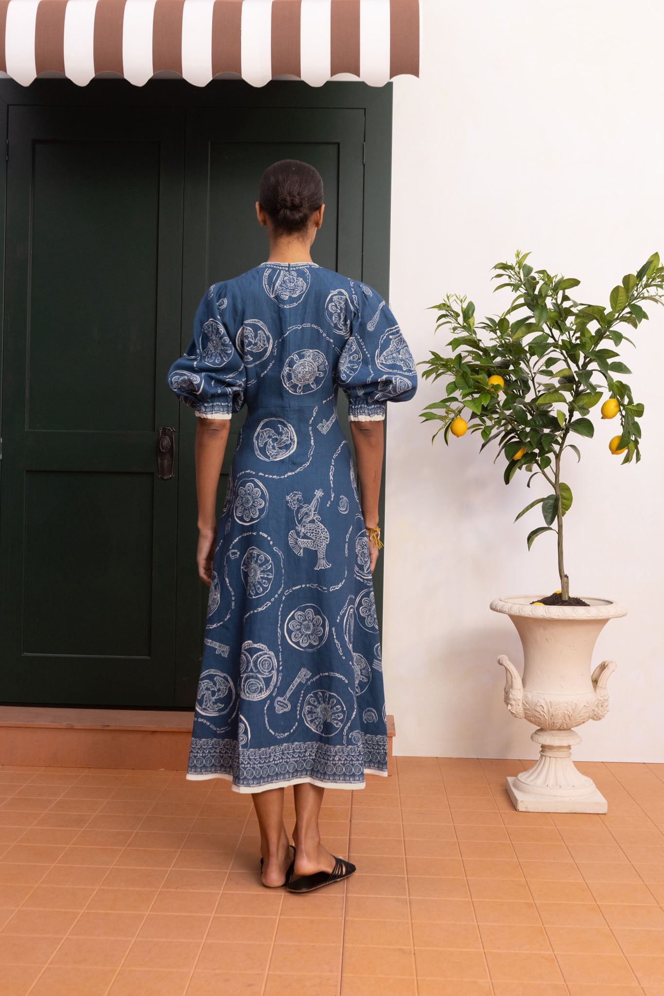 ALEMAIS Womens Dresses Lucky Midi Dress