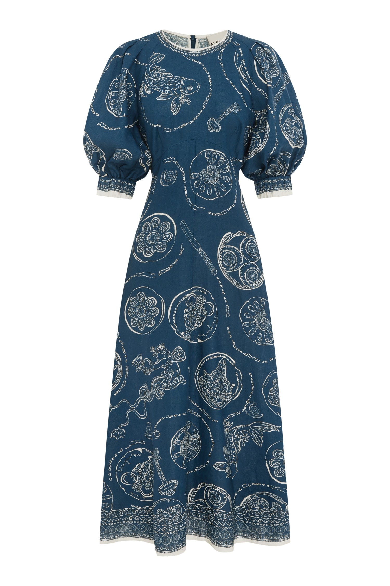 ALEMAIS Womens Dresses Lucky Midi Dress