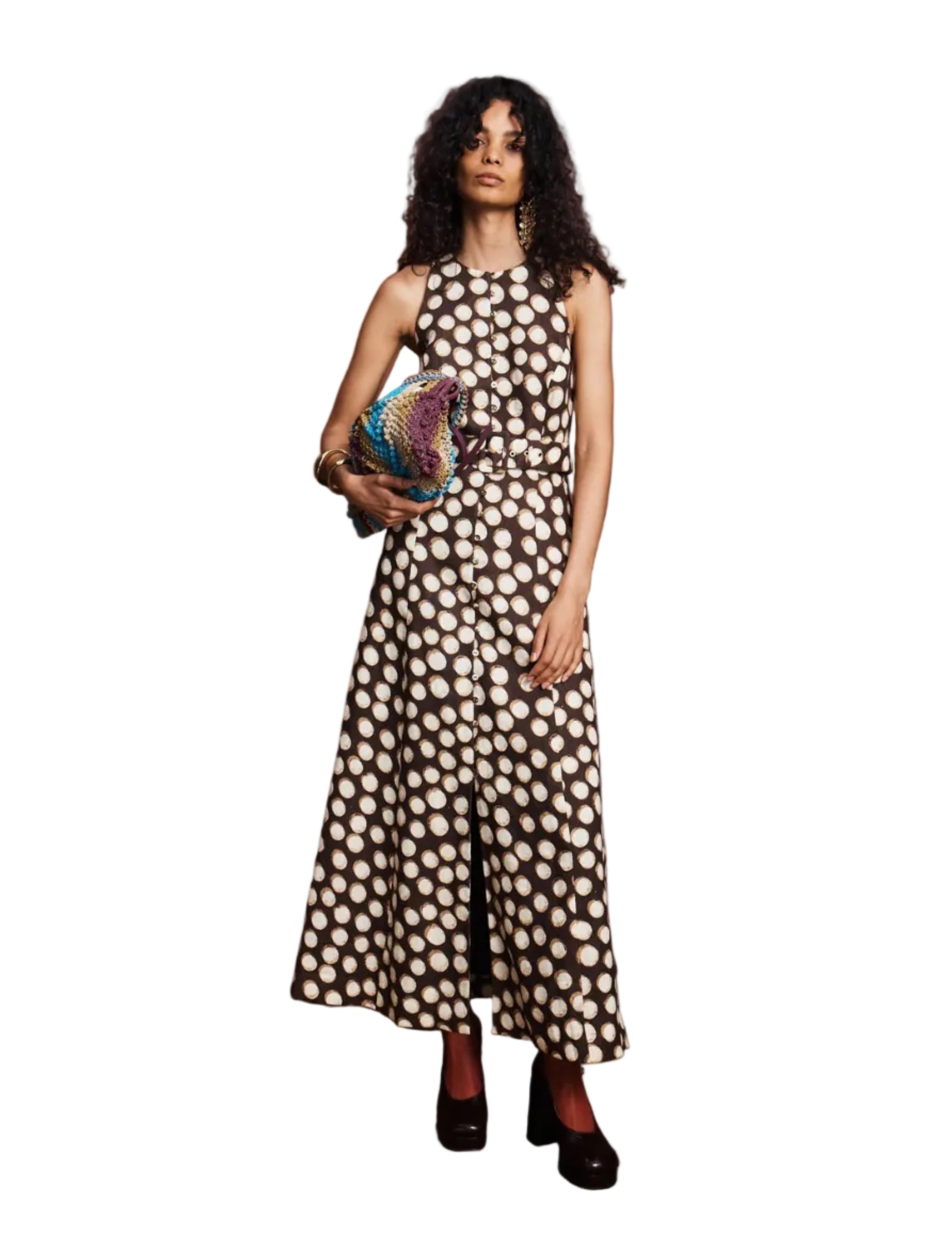 ALEMAIS Womens Dresses Paula Midi Dress