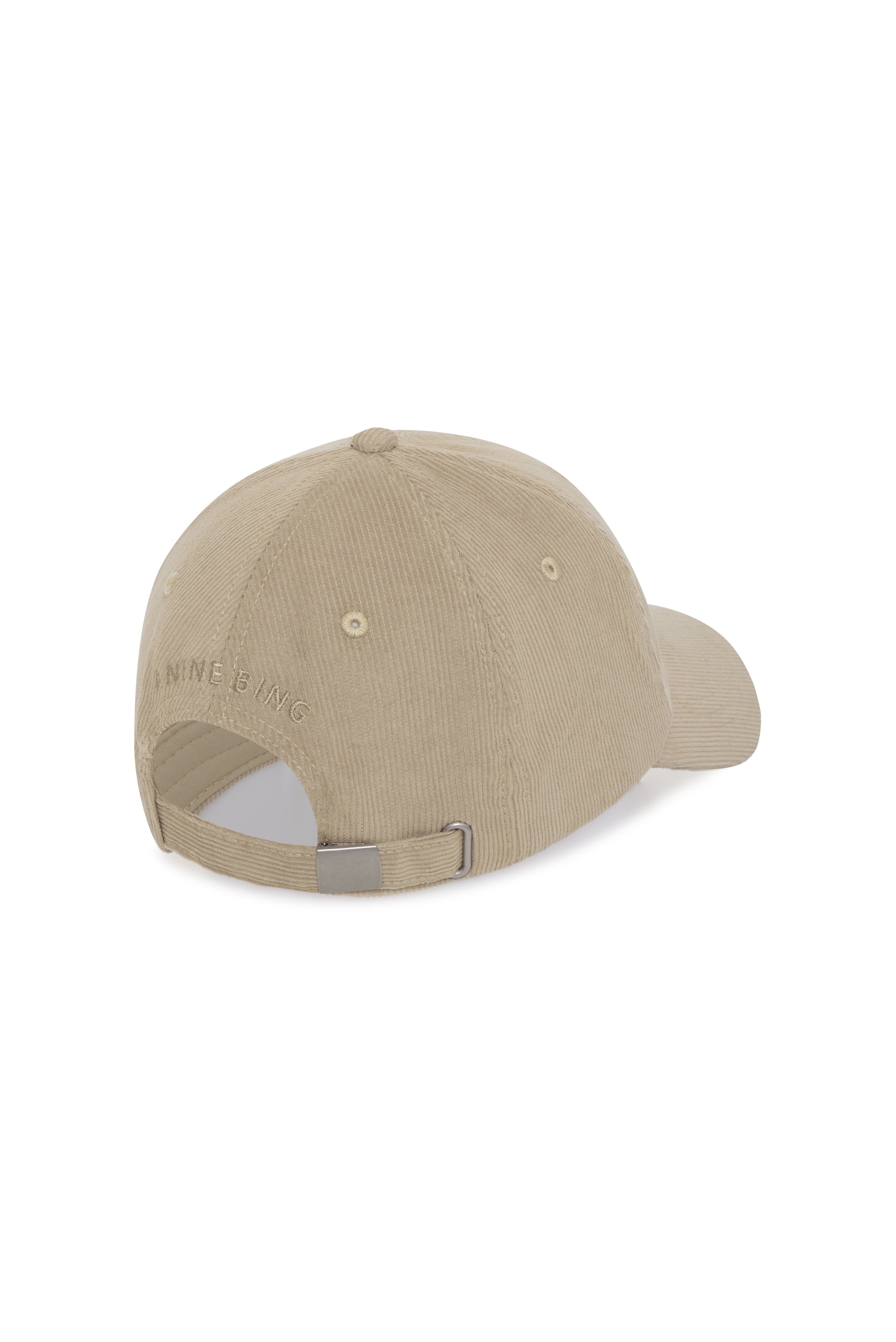Anine Bing Womens Accessories Beige Jeremy Baseball Cap AB Corduroy