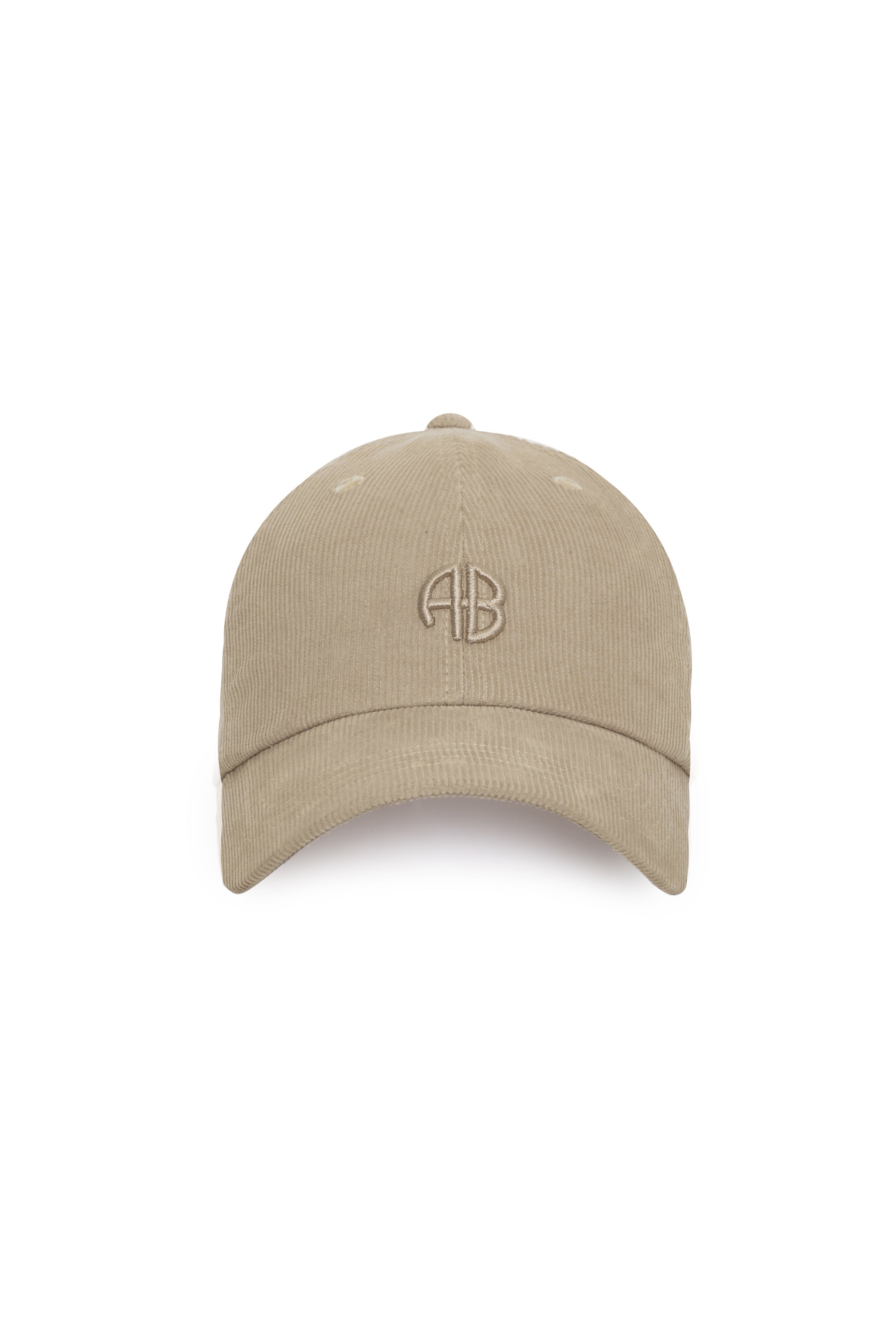 Anine Bing Womens Accessories Beige Jeremy Baseball Cap AB Corduroy