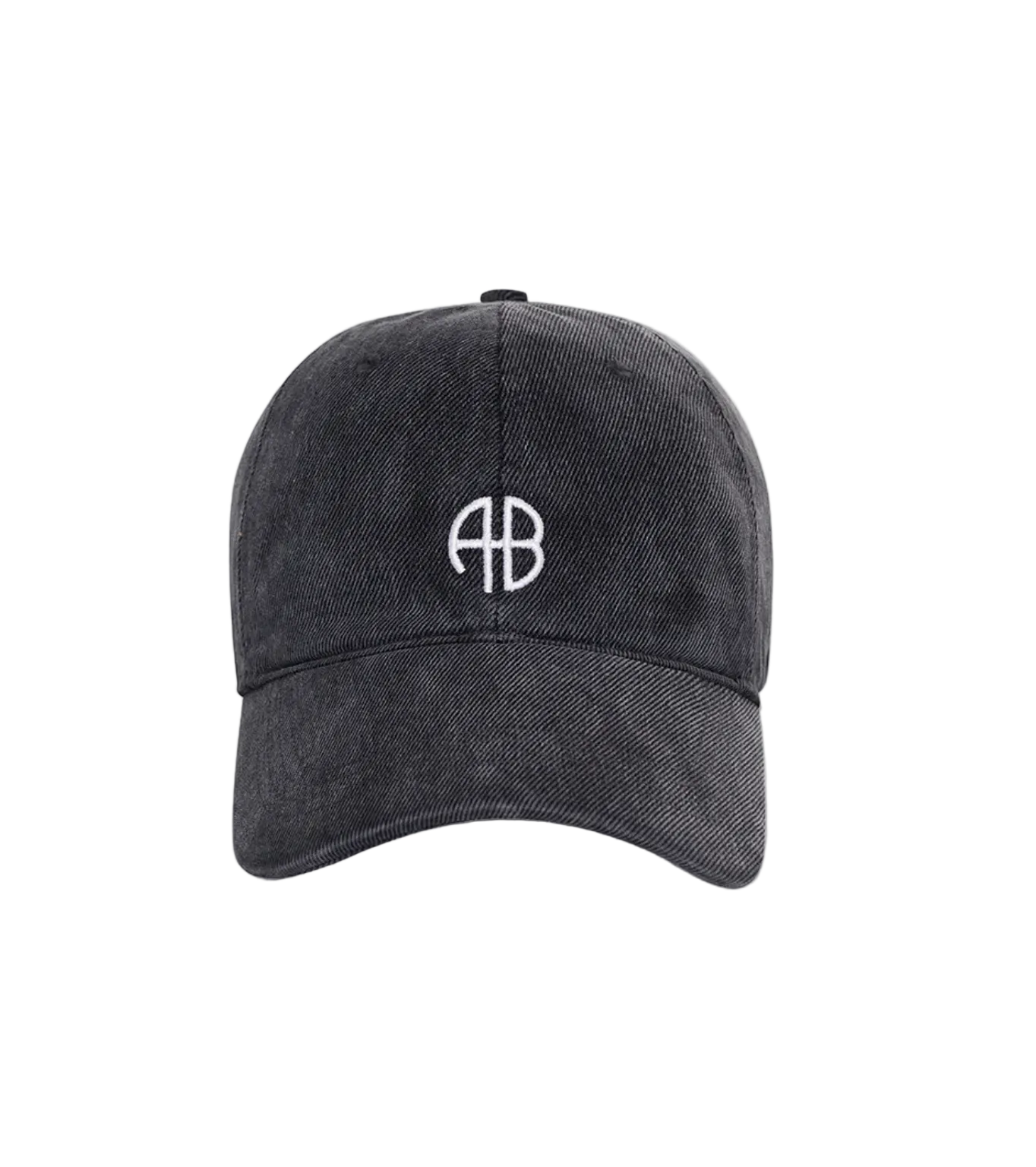 Anine Bing Womens Accessories Jeremy Baseball Cap - Washed Smoke Grey